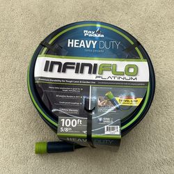 Brand New Ray Padula 5/8 in x 100 ft Heavy Duty Garden Hose Infiniflo Platinum