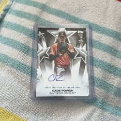 MLB Cade Povich Autographed Card