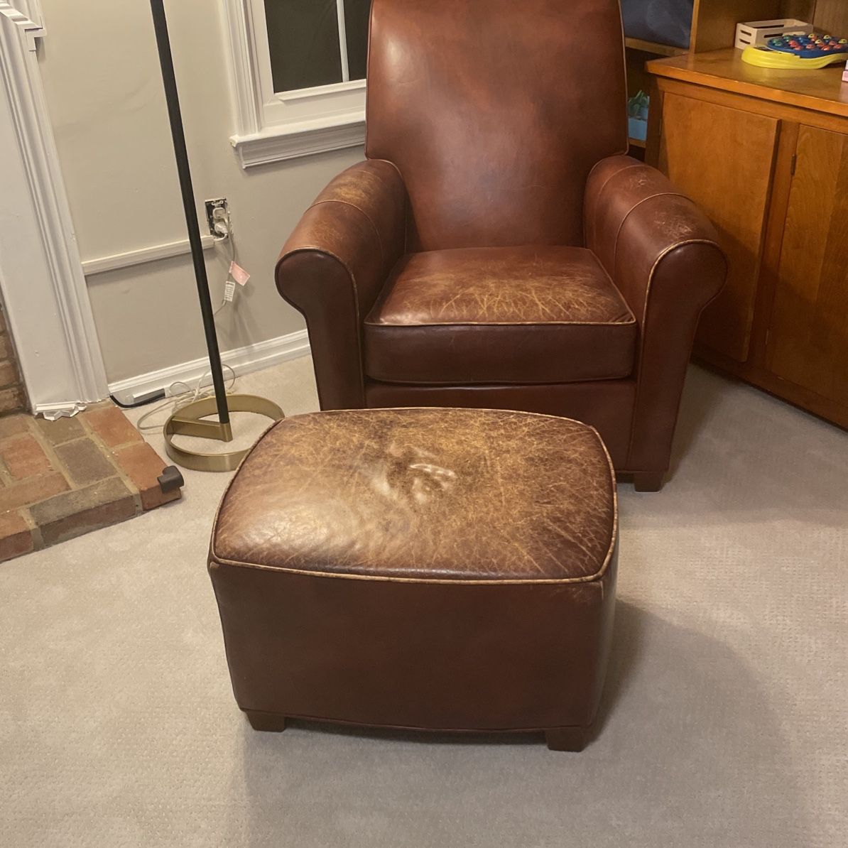 Ethan Allen Leather Chair