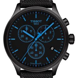 Men's Tissot Chrono LX Twill Strap Swiss Quartz Watch - 45MM