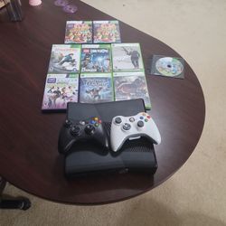 Xbox 360 With 9 Games