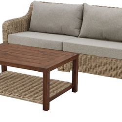 Sofa And Coffee Table Patio Set 