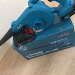 Mini Cordless Blower With 2 Battery And Charger 