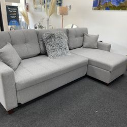 SOFA BED SECTIONAL LIGHT GREY $949