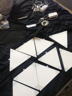 2 Nanoleaf with 2 different connectors. 9 panels (only) GREATEST DEAL EVER