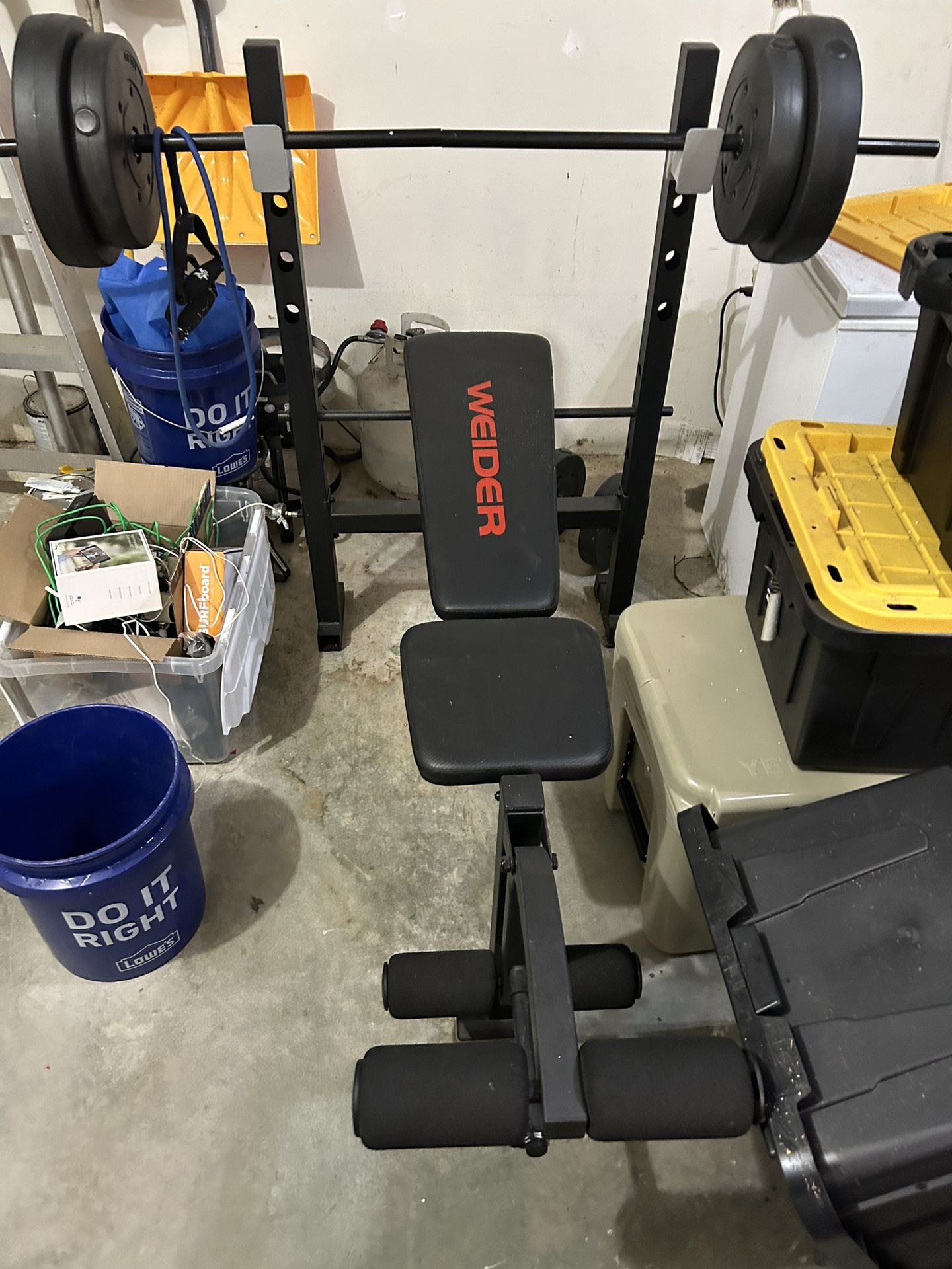 Weight Bench, Ladder And Rock Chip Repair Kit