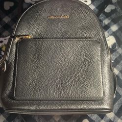 Michael Kors black mini backpack