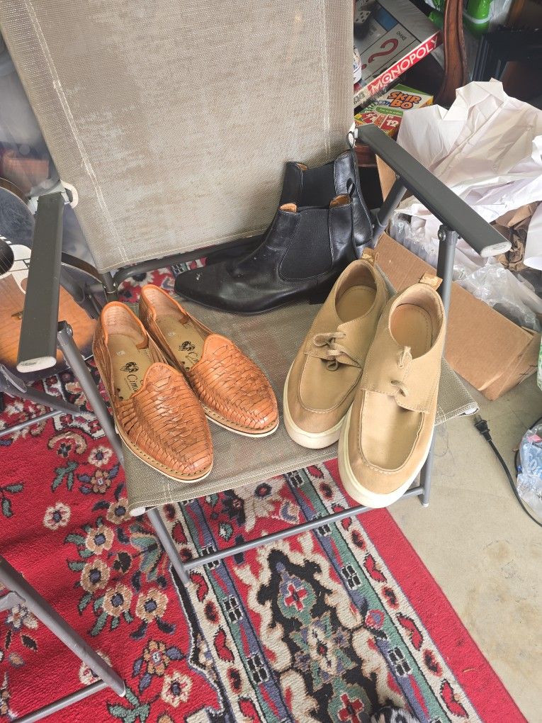 3 Pairs Of Mens Shoes Size 11.5/12