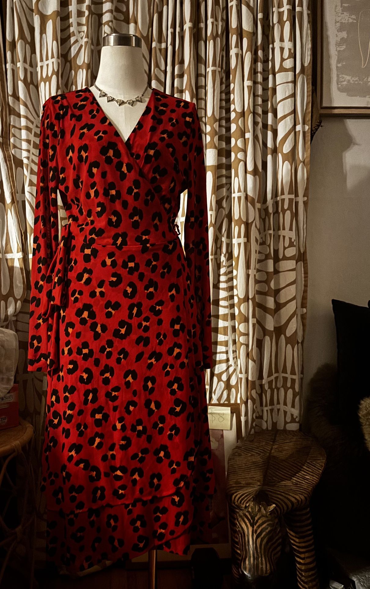 So Sweet Red Cheetah Print Dress