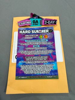 HARD Summer 2026 2-Day GA Wristband