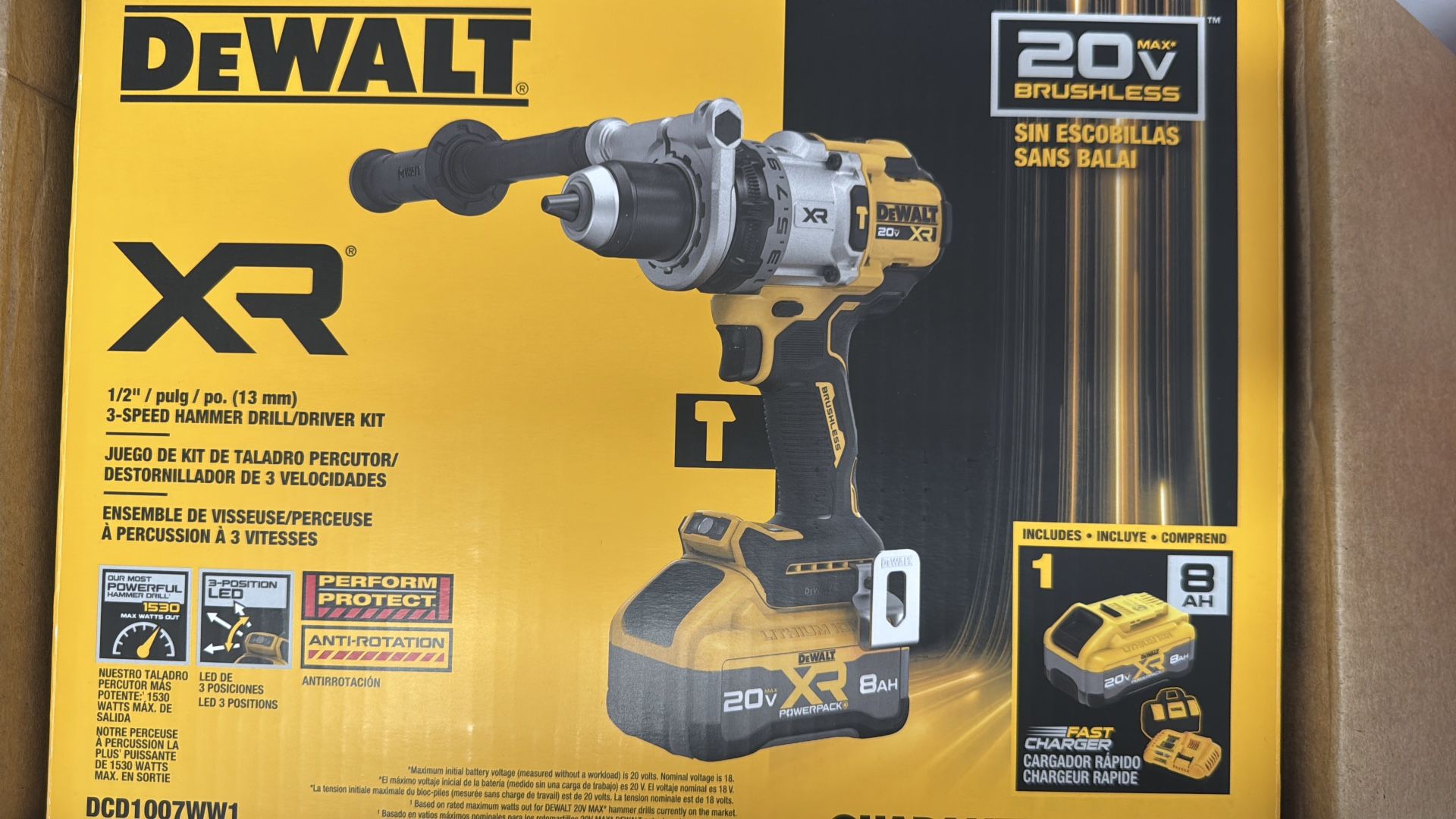 NEW DEWALT 20V XR Brushless 3