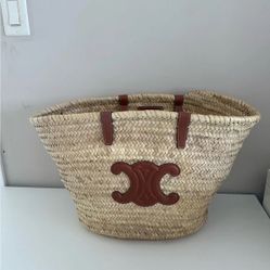 Celine Tan Woven Tote Bag