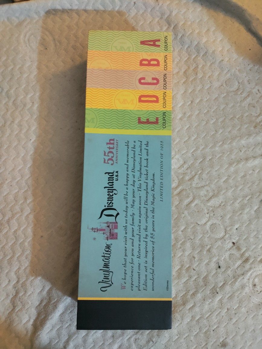 Disney land's 55th Anniversary Vinylmation E-Tickets