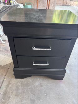 Black night stand