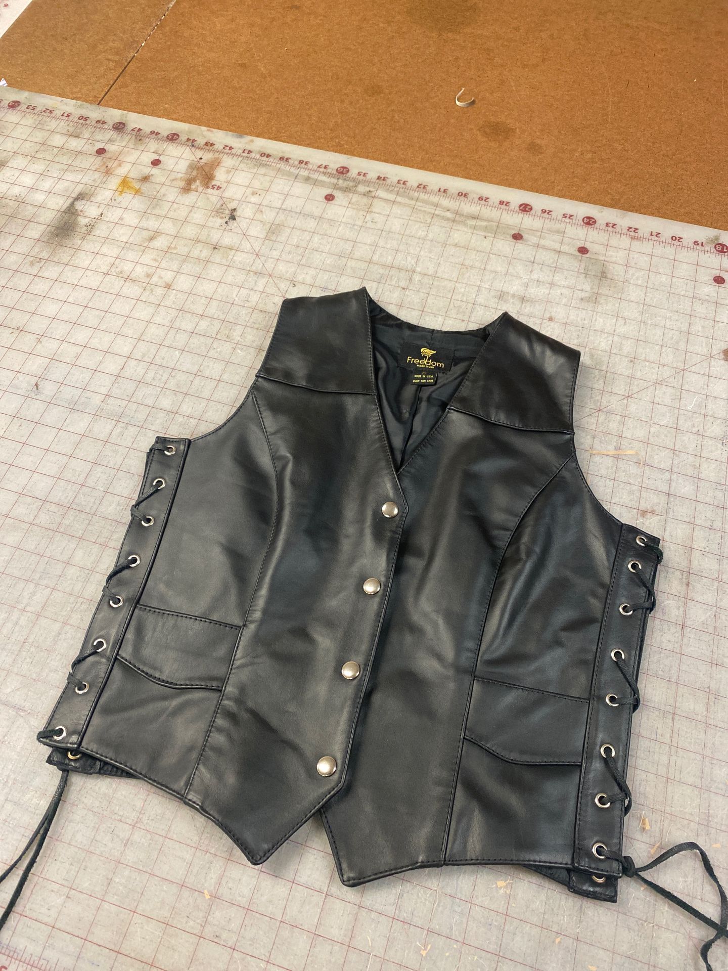 Leather vest