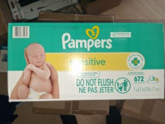 Pampers Sensitive Baby Wipes 672 Count