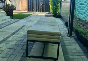 Bench with Metal Base