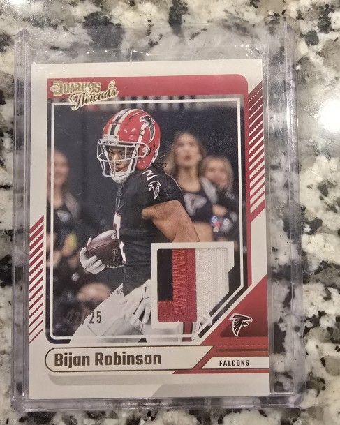 Bijan Robinson Donruss Threads 3 Color Patch 22/25