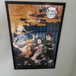 Demon Slayer Framed Anime Poster 23x34 in – Wall Art