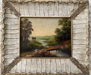 Authentic Antique Oil Painting By Nino Pippa