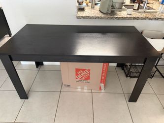 Black Rectangular Dining Table – Good Condition