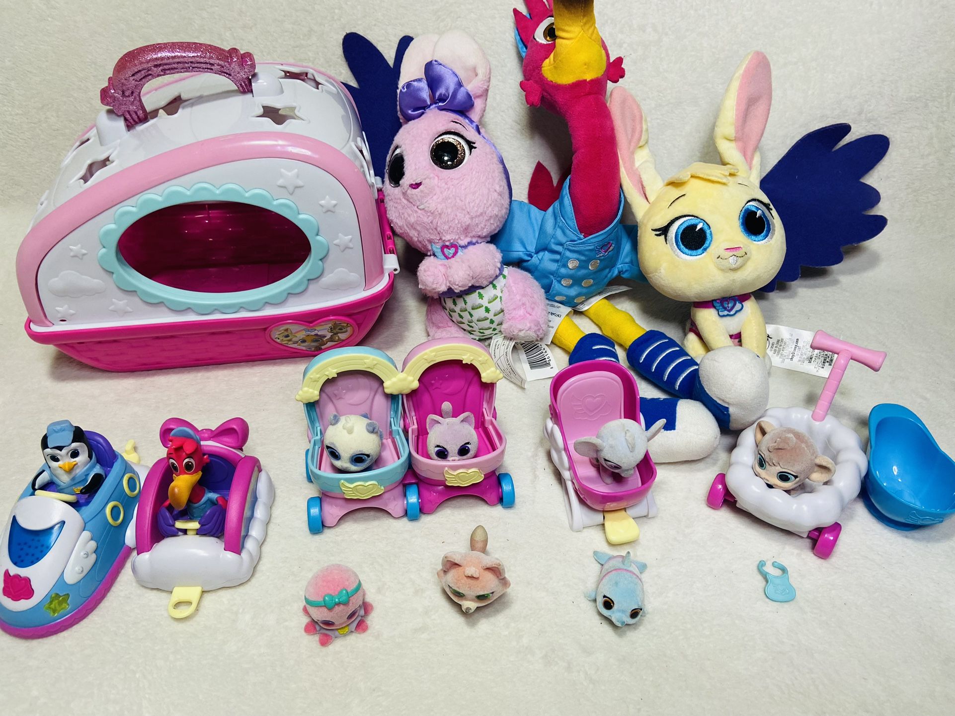 Disney Jr Tots Toy Lot Flocked Soft Baby Animals Tots Plush Toys