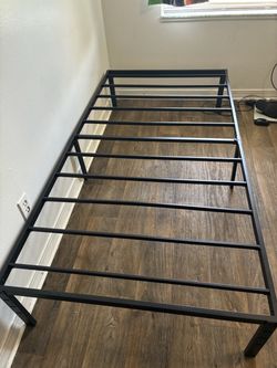 Metal twin bed frame