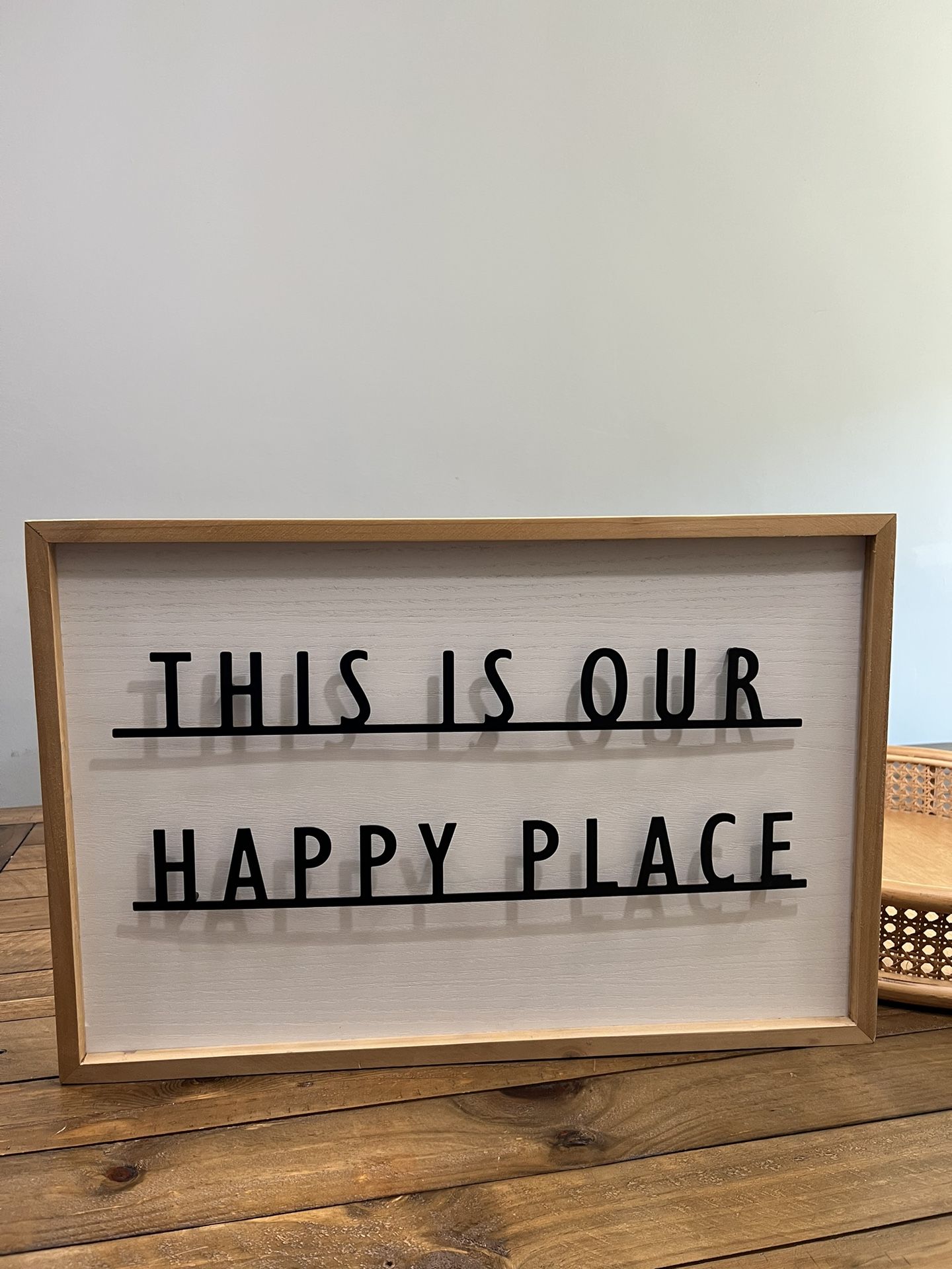 This is Our Happy Place Home Decor/ wedding Sign
