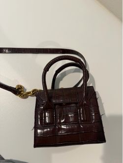 Zara leather brown purse