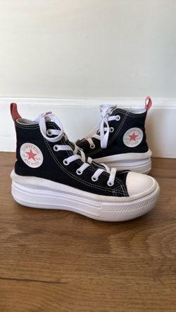 Girls Converse All Star Chucks size 1 High Top Platforms