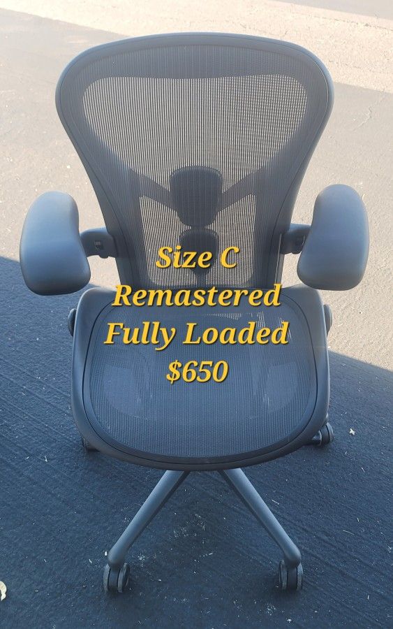 Size C Remastered Herman Miller Aeron Office Desk Gaming Chairs 