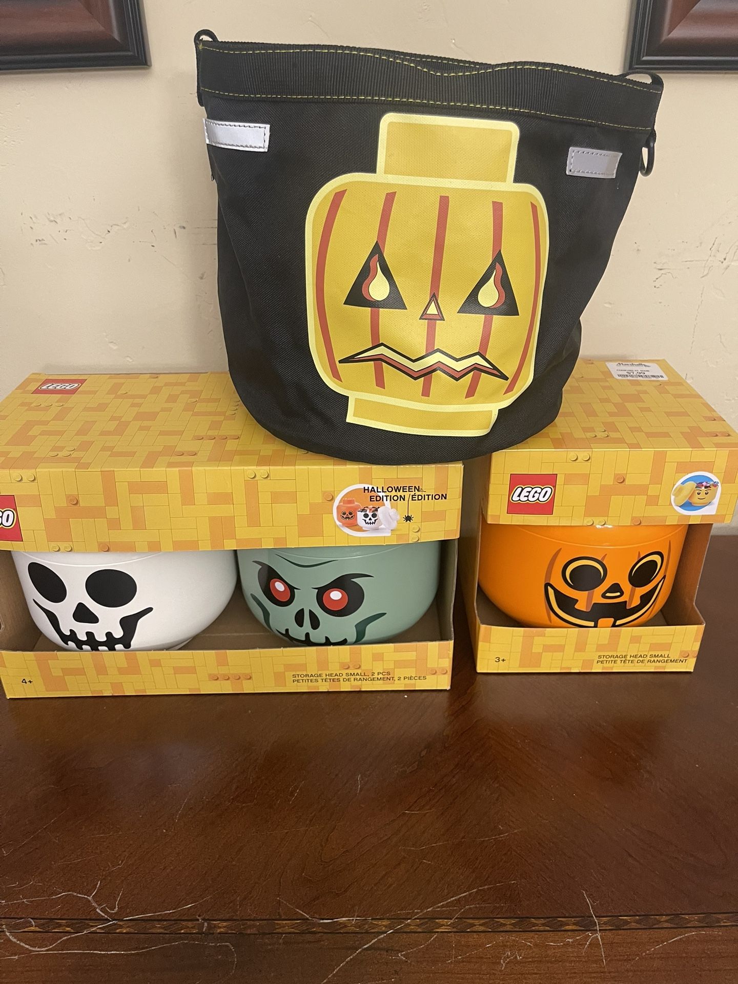 Halloween Lego Containers $10 Each 2/$20- Free Lego Bag With Purchasie