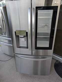 36" Refrigerator LG Instaview Cristal Stainless Stell Show Food Double Ice Maker DOBLE FABRICADOR DE HIELO 🧊  850$