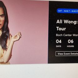 Ali Wong Comedy Standup - 2 Tickets