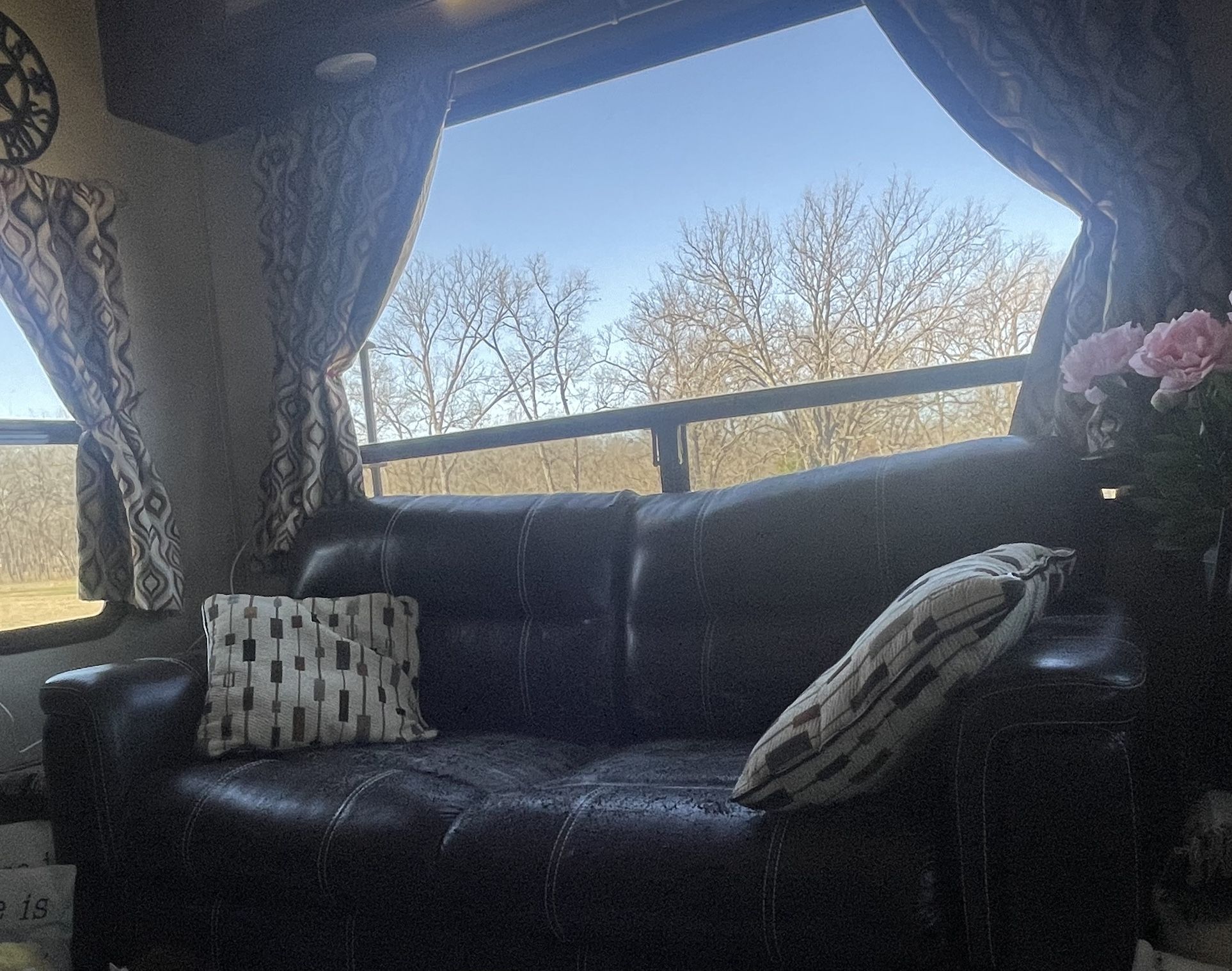 Rv Furniture, Pullout Couch, Bed, And Double Recliner