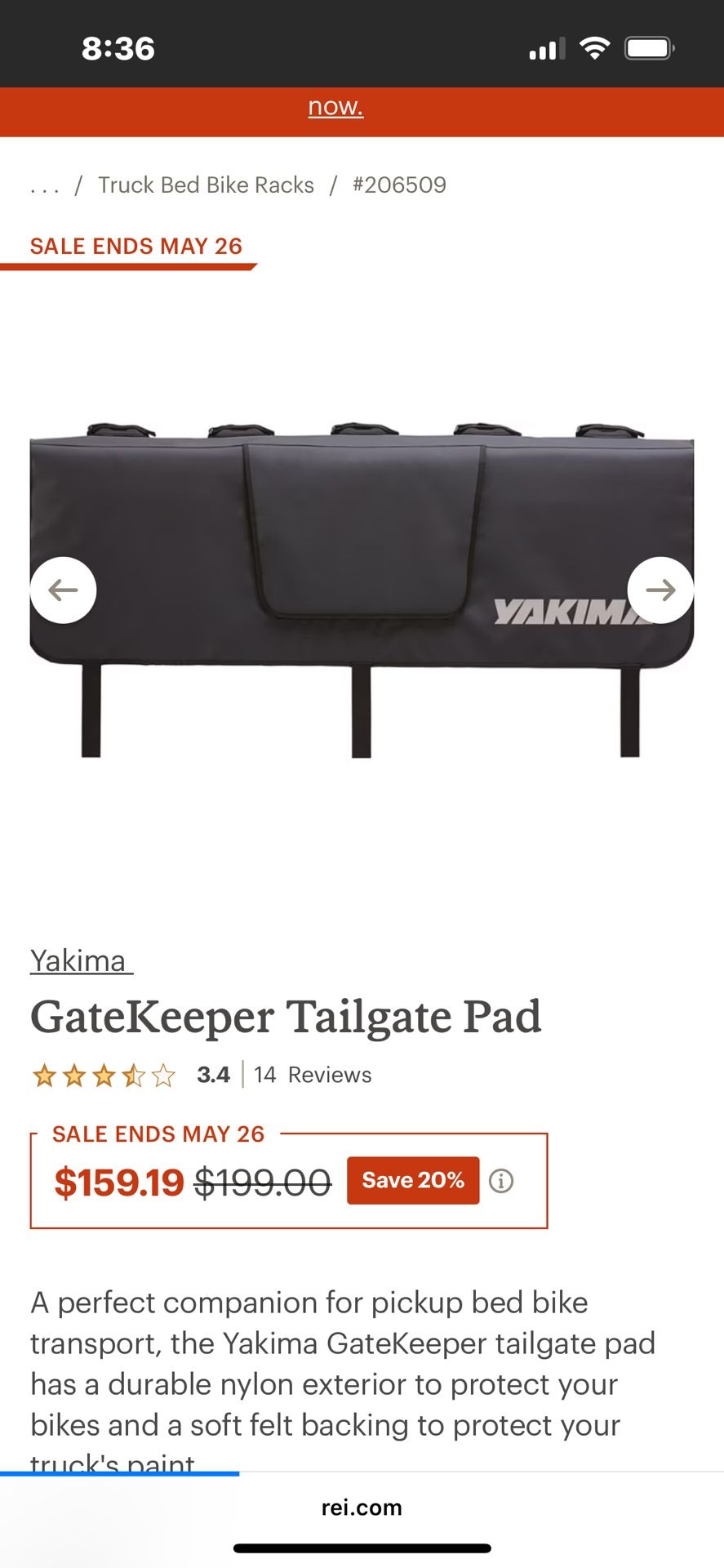 Tailgate pad