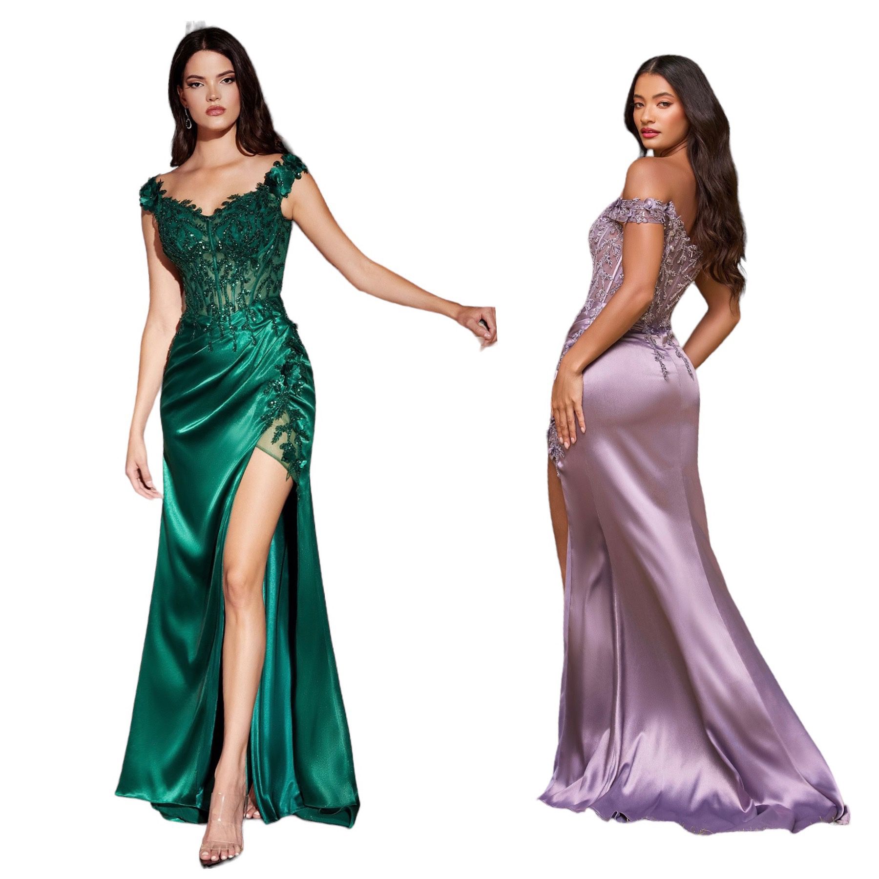 New with tags Satin Long Formal Dress & Prom Dress $195
