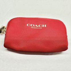 Coach Red Zipper Coin Purse **NEW