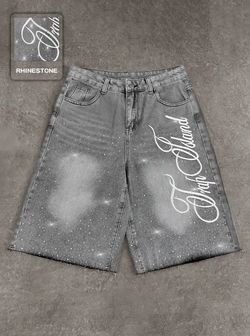 Crazy Fashion Shiny jeans short