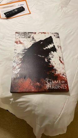 Game of Thrones Canvas Painting 13x18 - $10
