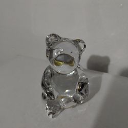 PRINCESS HOUSE CRYSTAL BEAR FIGURINE PAPERWEIGHT 3.5"×2.5" - V80