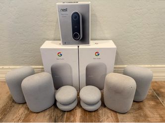 Google Nest collection (audios, minis, wired doorbell)
