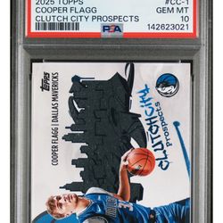 2025 Topps Cooper Flagg Clutch City Prospects Psa 10