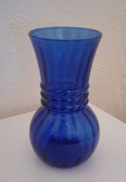 Cobalt Blue Glass Vase