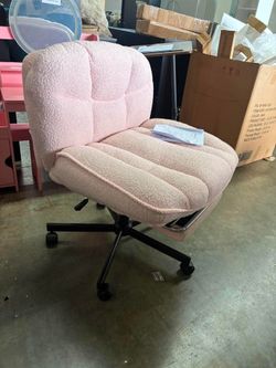 Romorgniz Cross Office Chair with Footrest, Adjustable Height, Dressing Chair