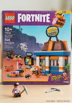 LEGO Fortnite Durrr Burger Restaurant 77076 — NEW Sealed 546 pcs