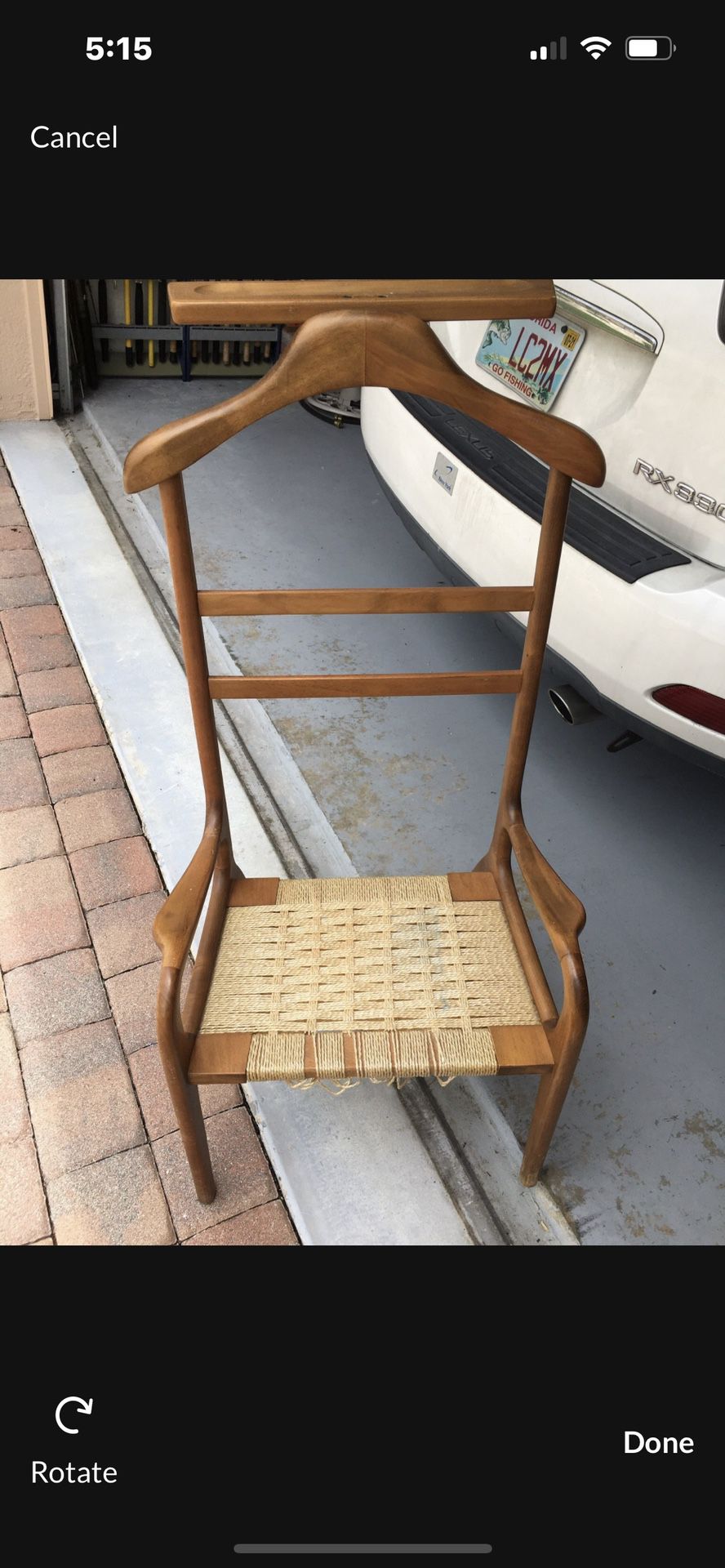 Cane Dressing Chair