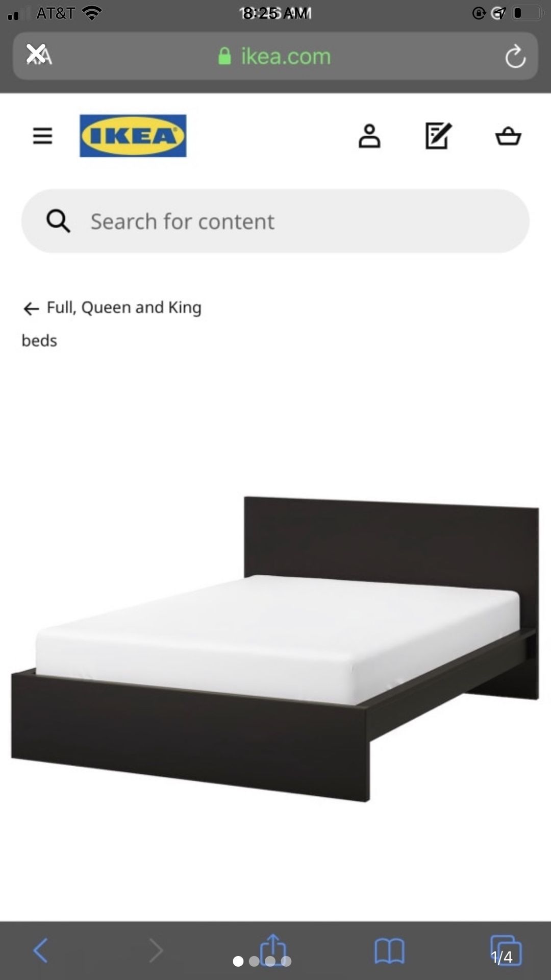 Queen Malm bed frame