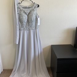 Long Gray Dress