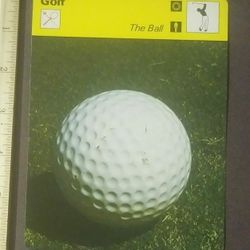 1979 Sportscaster Golf The Ball Large And Small Sports Photo Large Over-sized Card HTF Collectible Vintage Italy
